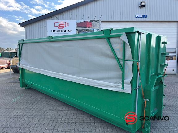 Scancon SH7040 - 7000 mm HARDOX Letvægts fliscontainer Åben - 1