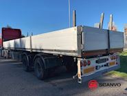 Pacton 12,6 mtr city kran trailer pritsche - 2