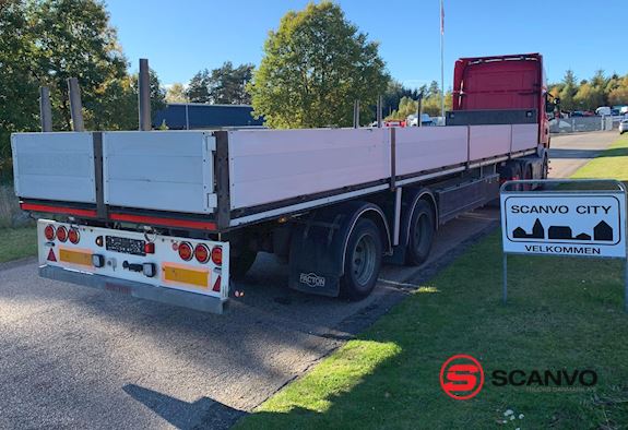 Pacton 12,6 mtr city kran trailer pritsche - 1