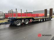 HRD 7 akslet - 84 ton blokvogn med ramper Maskintransport - 3