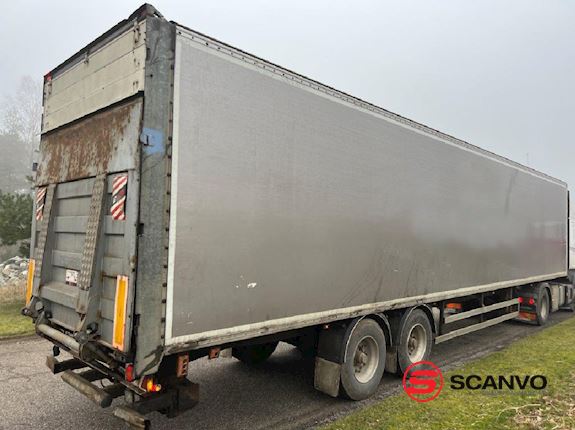 Fruehauf 13,6 mtr box - lodretstående lift Box Trailer - 1