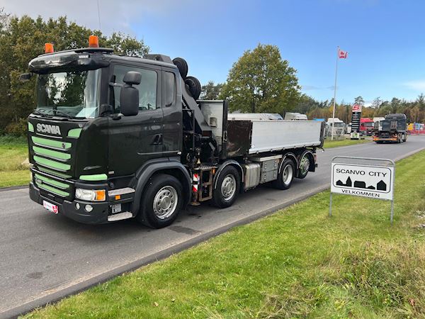 Scania G450LB 8x2*6 HNB - HMF 2620K kran, Tipper/crane