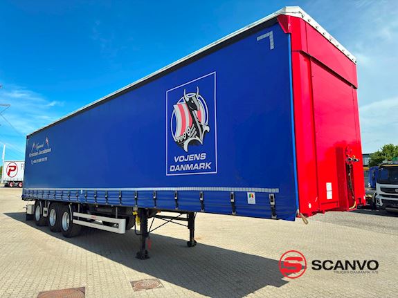 Hangler 3-aks gardintrailer hævetag + skydetag Gardin - 1