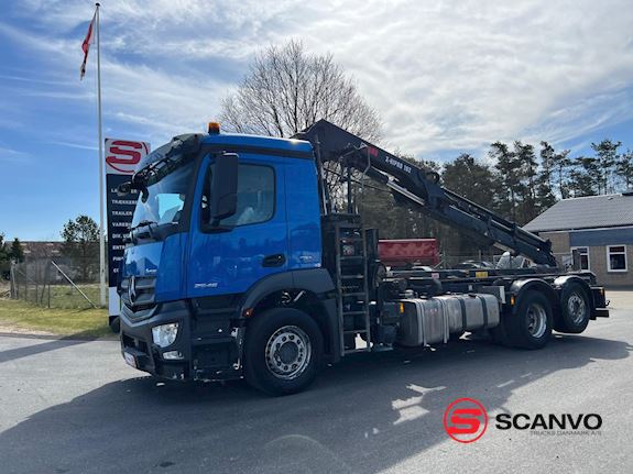 Mercedes-Benz Antos 2546 - Hiab 192 E kran Container system/crane - 1