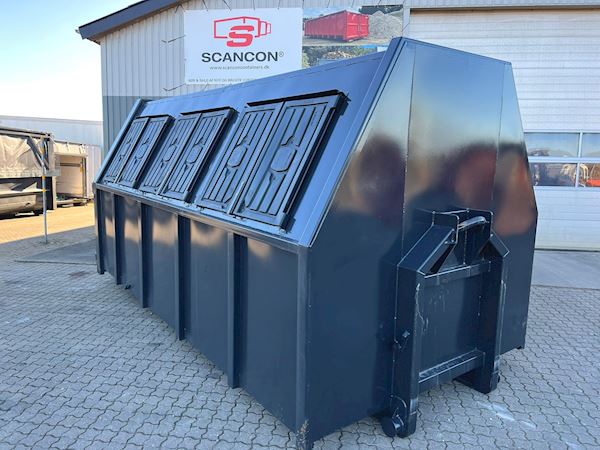 Scancon SL5029 - 5000mm lukket container 29m3, Lukket affaldscontainer