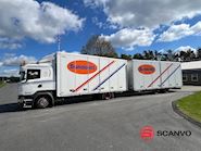 Scania R410 DB 4x2 MLB + tandem trailer 121m3 Koffer aufbau - 7
