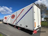 Scania R410 DB 4x2 MLB + tandem trailer 121m3 Koffer aufbau - 14