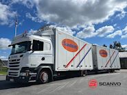 Scania R410 DB 4x2 MLB + tandem trailer 121m3 Fast kasse - 2