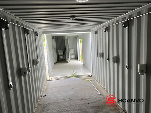 Diverse 5 stk 20 fods indrettet til WC / baderum Combi - 1