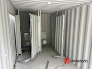 Diverse 5 stk 20 fods indrettet til WC / baderum Combi - 5