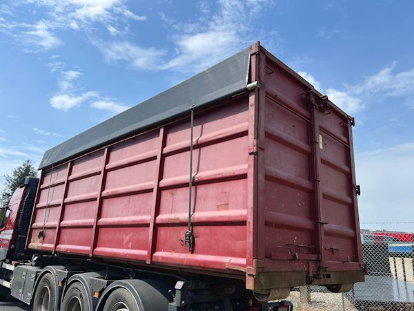HC-Container 6450mm ca. 35m3 med net og kranudskæring, Åben