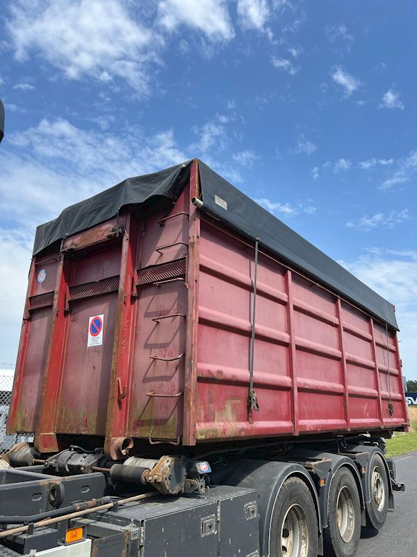 HC-Container 6200mm ca. 30m3 med presenning, pritsche