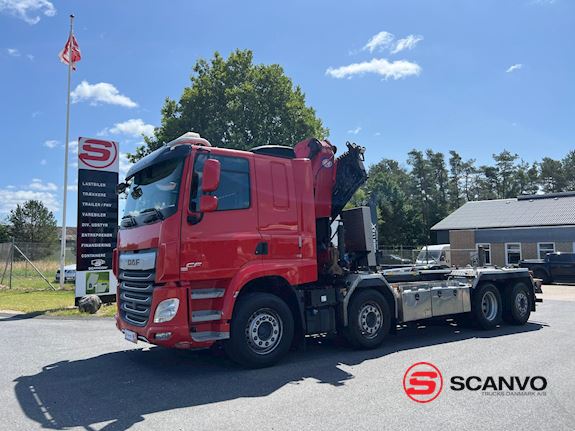 DAF CF 480 FAX 8x2*6 Container system/crane - 1