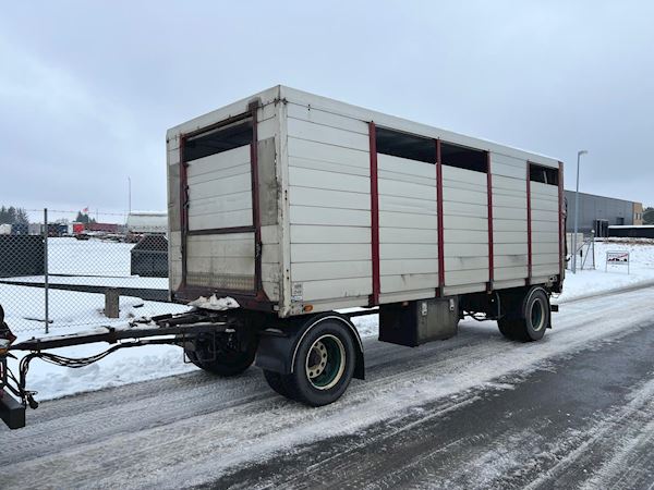 HFR 7,15 mtr alu kasse + læsse rampe, Dyretransport