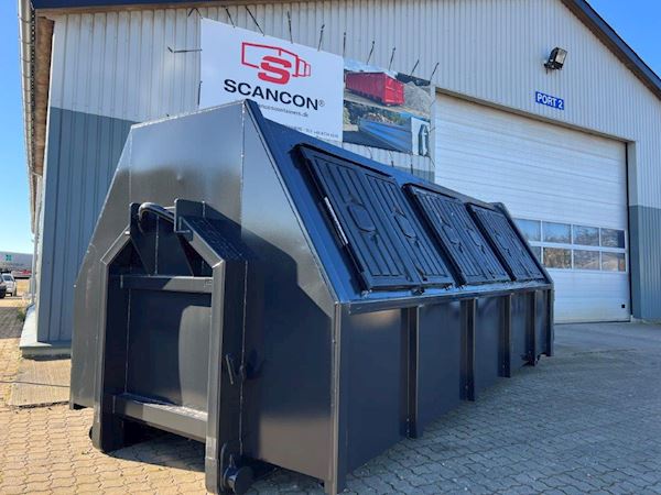 Scancon SL5019 - 5000mm lukket container 19m3, Lukket affaldscontainer