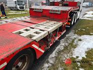 Kel-Berg 12,5 mtr maskin/ blokvogns trailer + udtræk - dobbelt ramper Udtrækkelig - 7