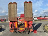 Kel-Berg 13,5 mtr maskin/ blokvogns trailer + udtræk - dobbelt ramper Udtrækkelig - 9