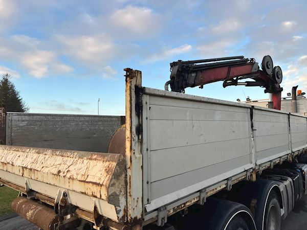 HMF HLK 6,1 mtr - alu sider aut bagsmæk, Åben