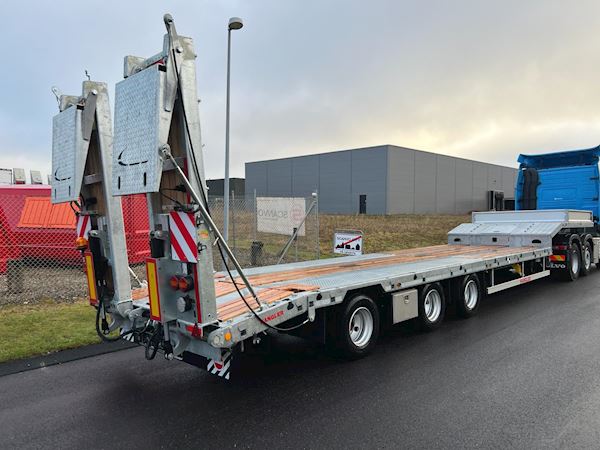 Hangler SDS-H 510-T 3-aks maskintrailer - dobbelt ramper, Maskintransport