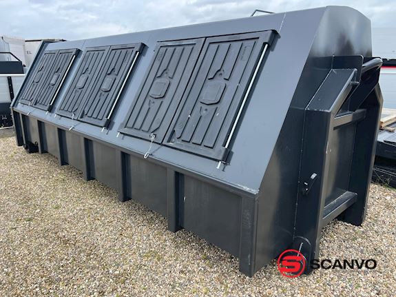 Scancon SL5015 - 5000mm lukket container 19m3 Lukket affaldscontainer - 1