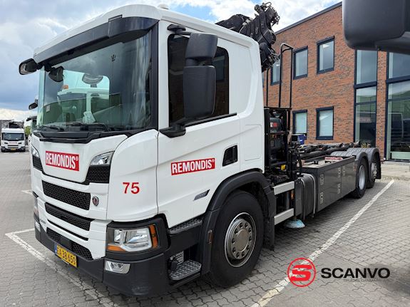 Scania P 420 B 6x2 NB - Hiab X-Hipro 192 E4 Abroller/Kran - 1