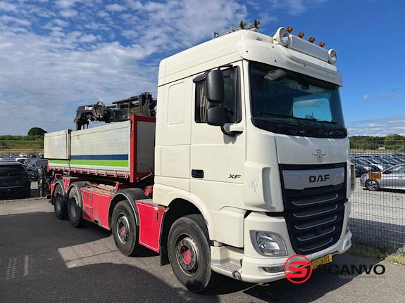 DAF XF 530 8x4 FAD +  Hiab X-Hipro 232 E-5 kran Hejs/kran - 1
