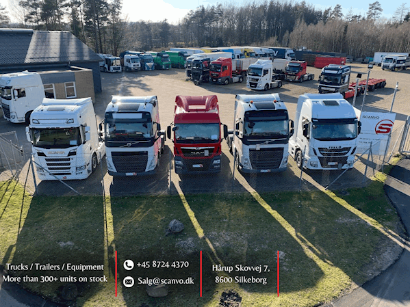 Volvo FM370 med 7700mm lad og frontmont., Kran/Fast lad