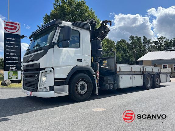 Volvo FM370 med 7700mm lad og frontmont. Autokran - 1
