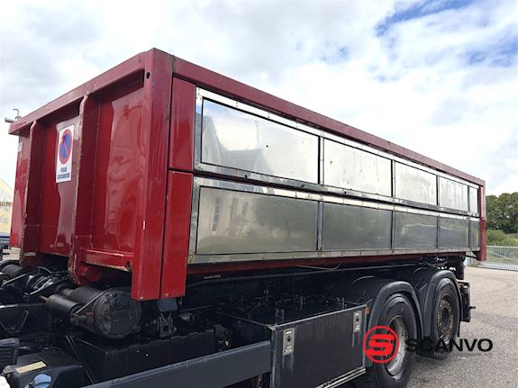 DC-Container 5,95 mtr 2-delt pendel - isoleret asfalt Pendel - 1